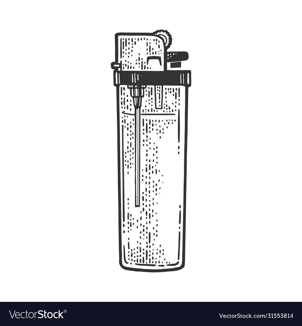 Серебряная зажигалка эскиз