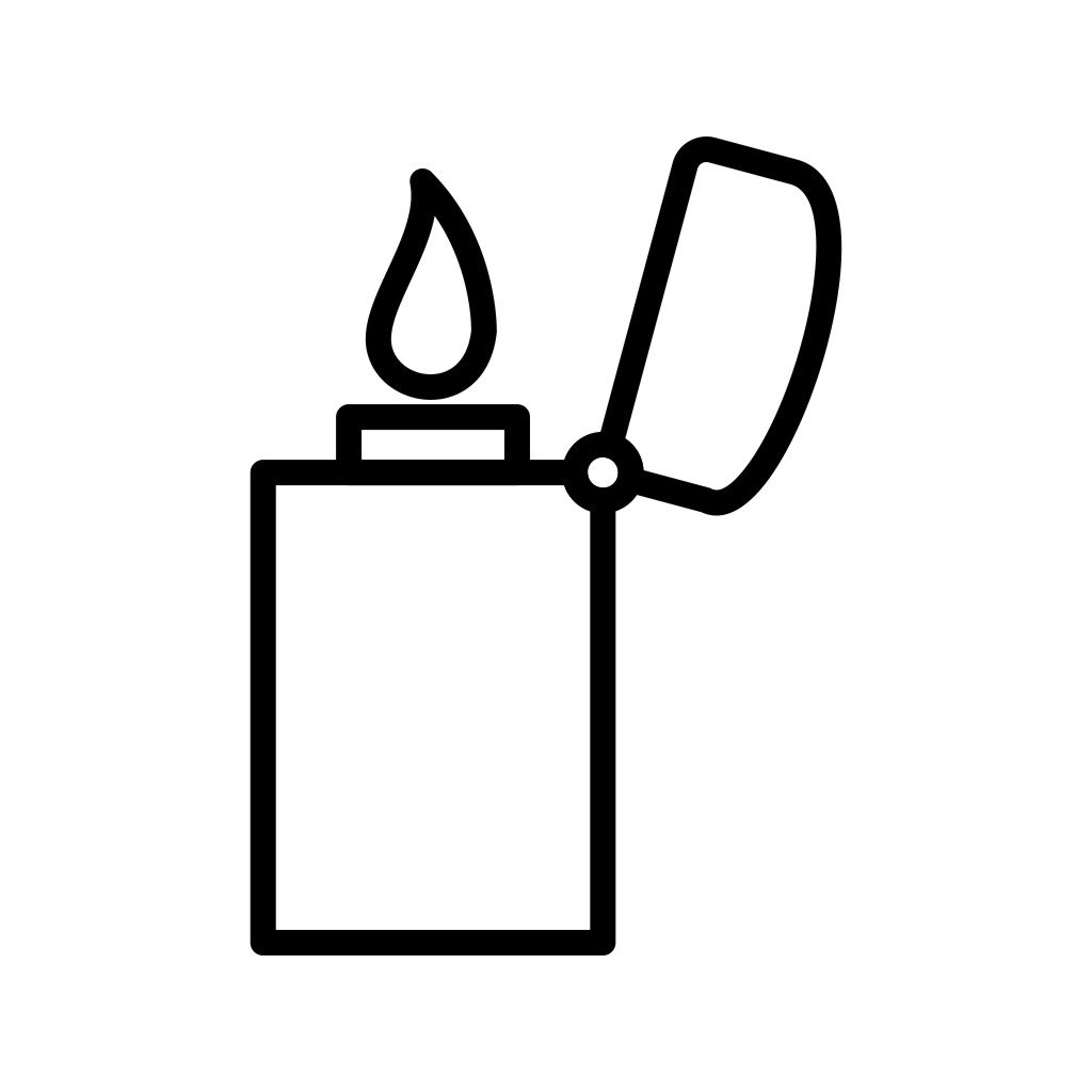 Зажигалка пиктограмма