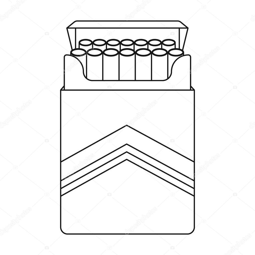Пачка сигарет набросок