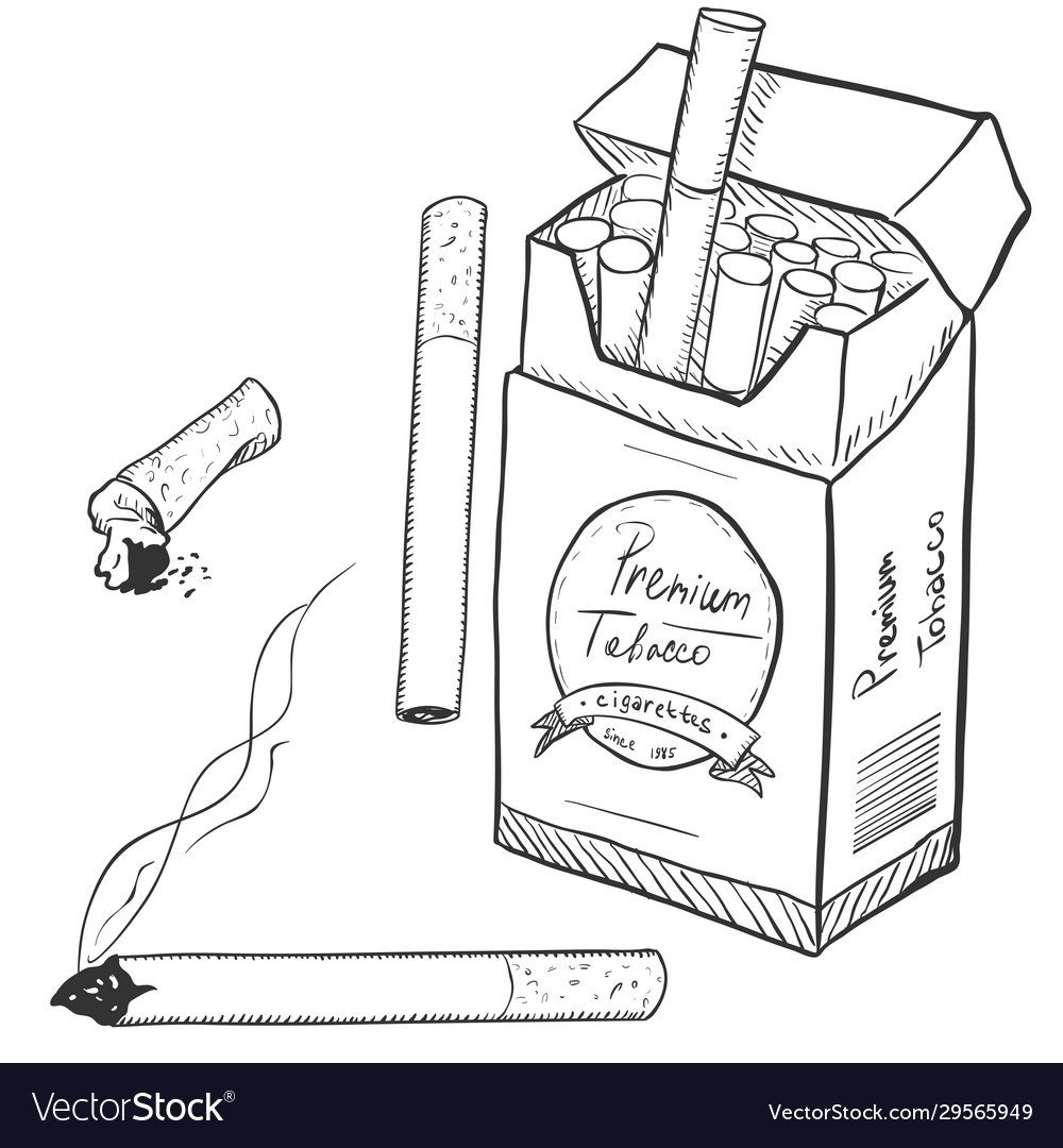 Раскраска сигареты