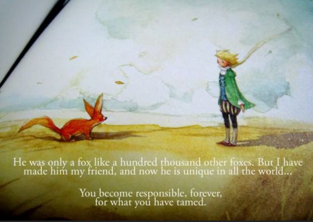 Рисунки маленький принц Экзюпери из книги с лисом