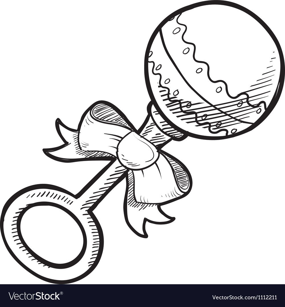 Погремушка раскраска для детей