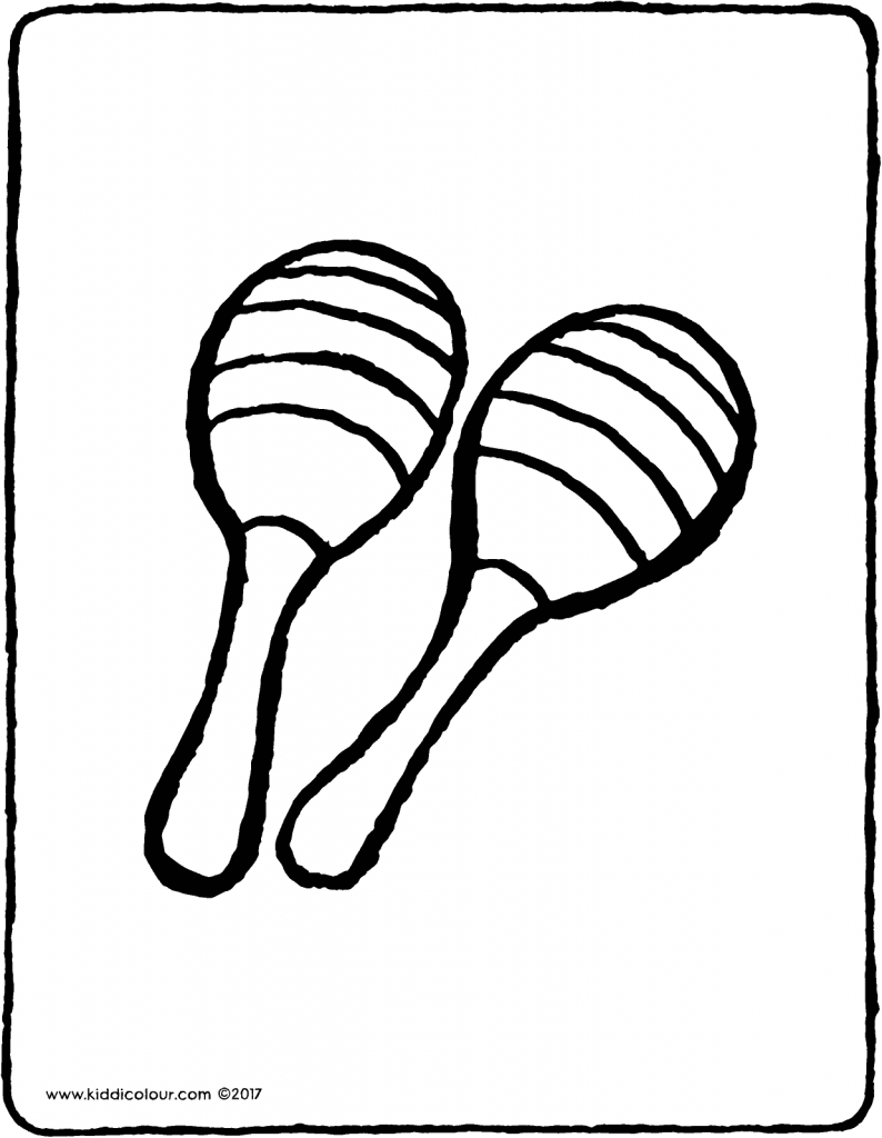 Погремушка раскраска