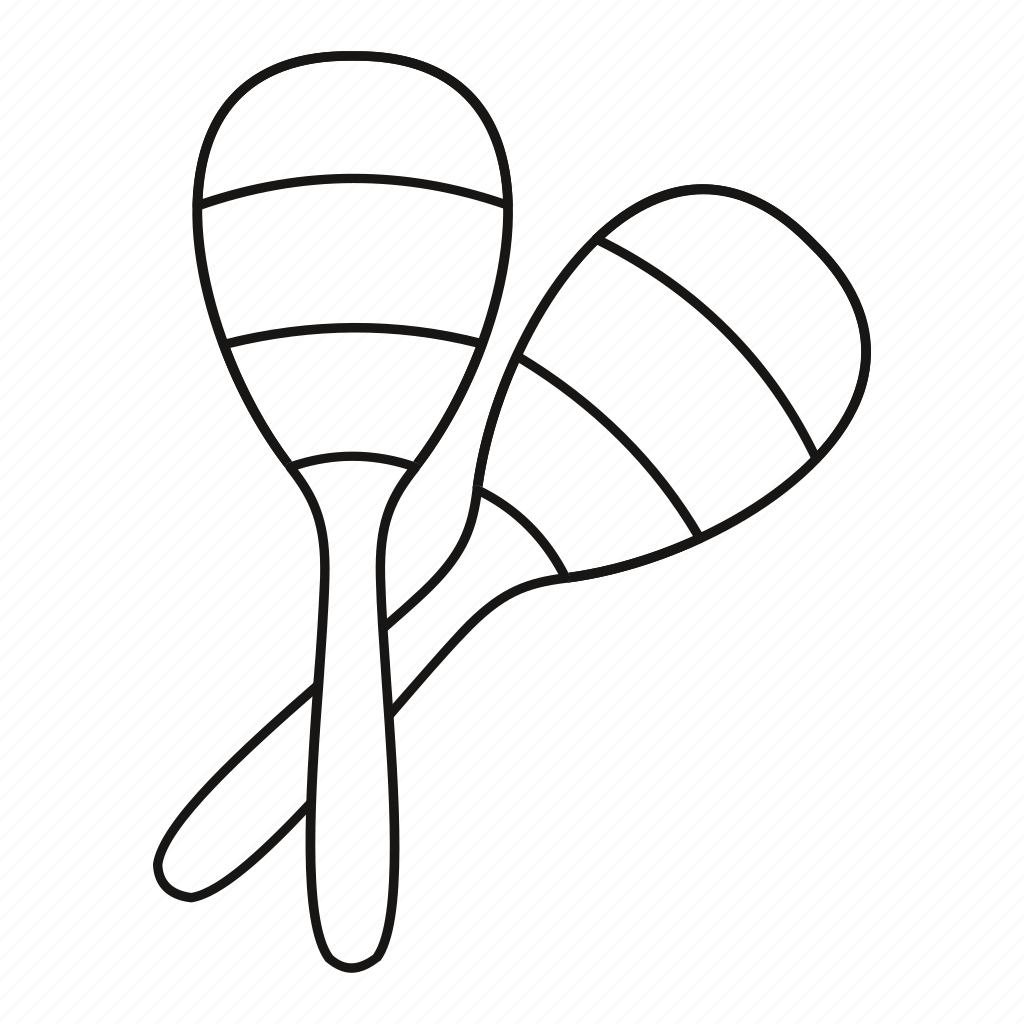 Маракасы раскраска