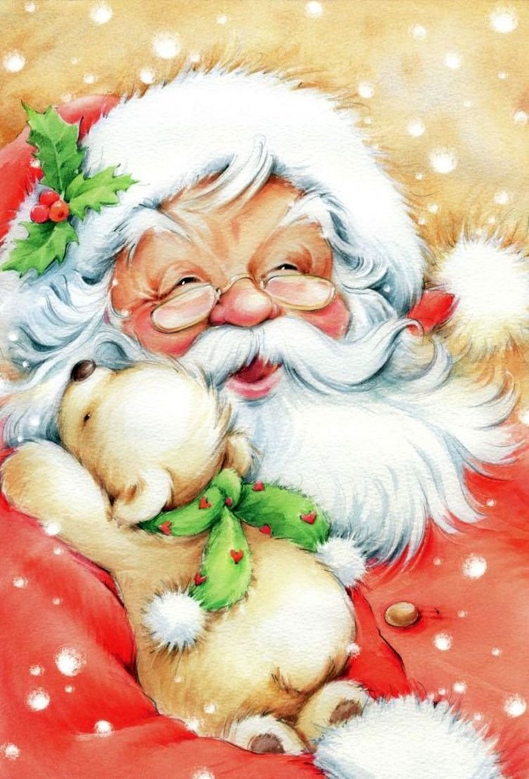 Рисование новогодние гномики