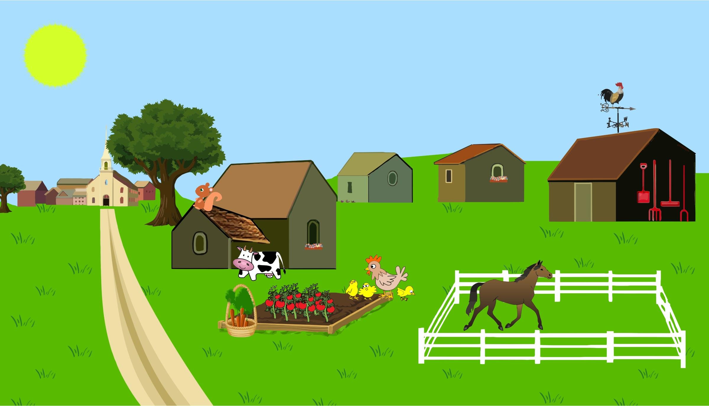 Побег из конюшни. Ферма Farm Village. Ферма для детей. Ферма рисунок. Ферма рисунок для детей.