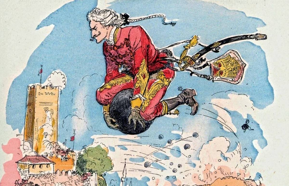 Иллюстрации барон мюнхгаузен