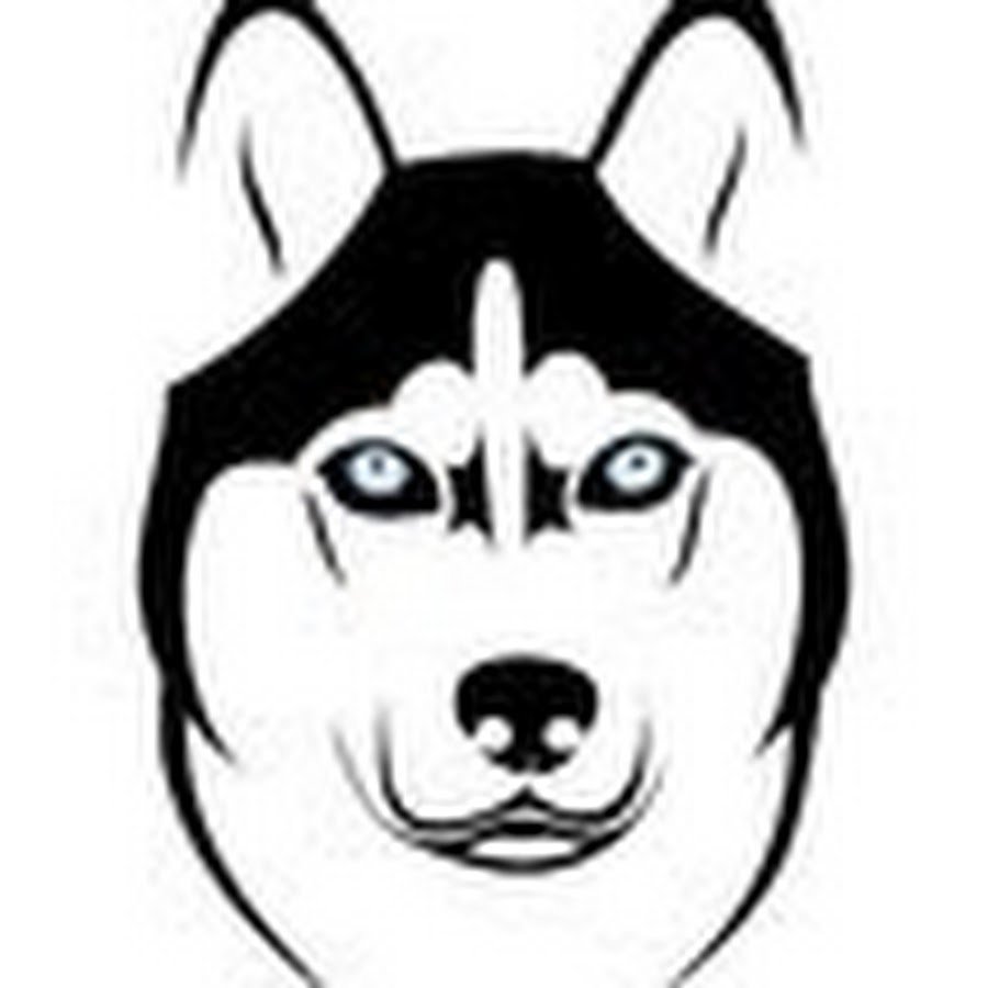 Морда хаски рисунок