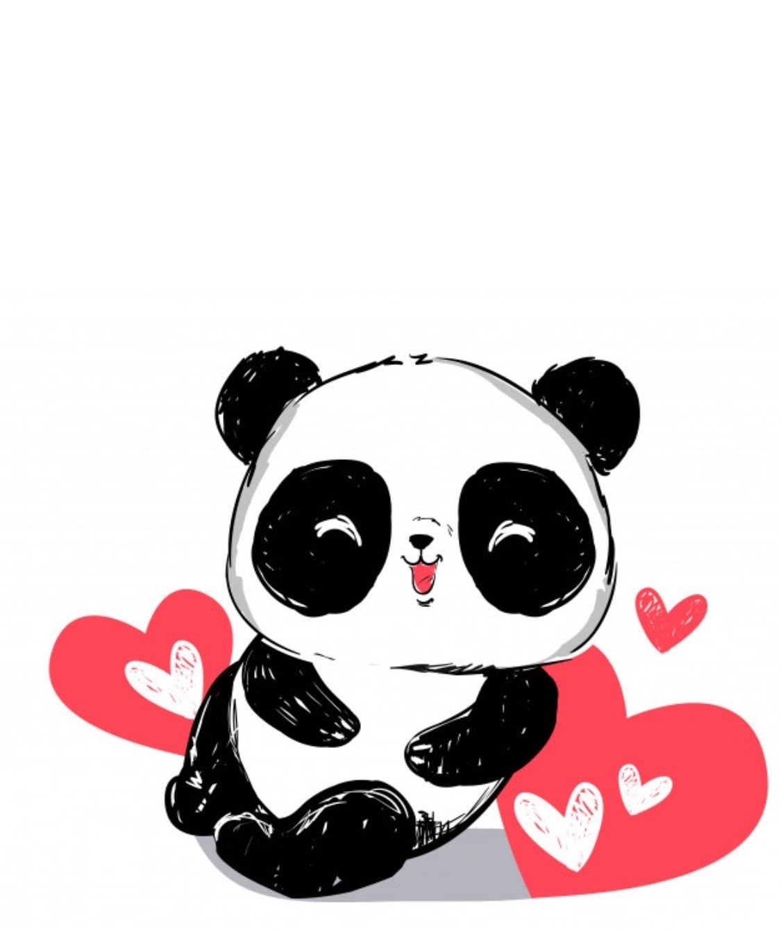 Пандочка блоггер. Панда рисунок. Панда с сердечком. Панда с сердечком в руках. Милая Панда с сердечком.