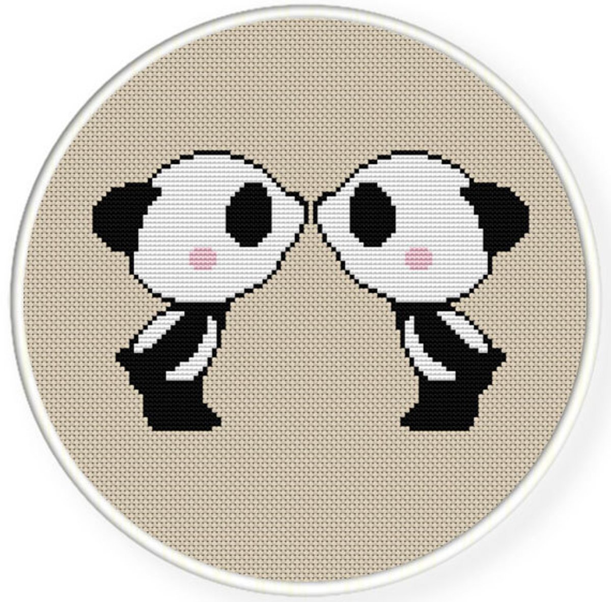 Панда вышивка крестом