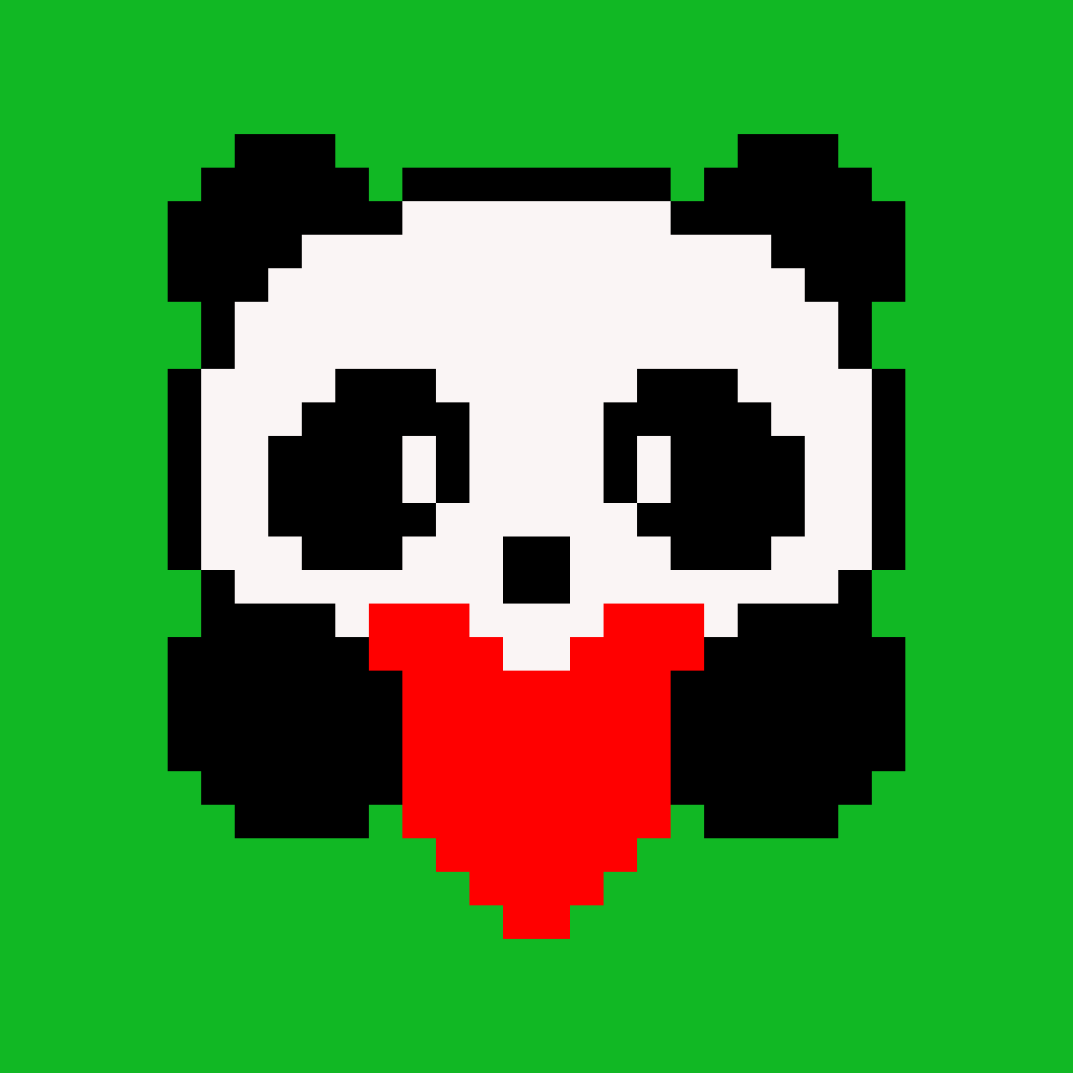 Рисунки по клеткам Панда