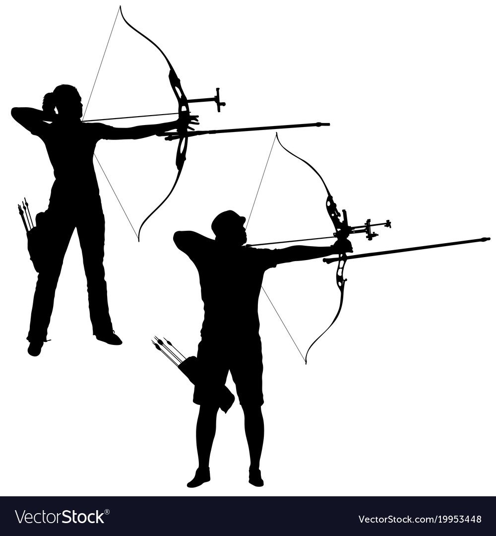 Стрельба из лука вектор