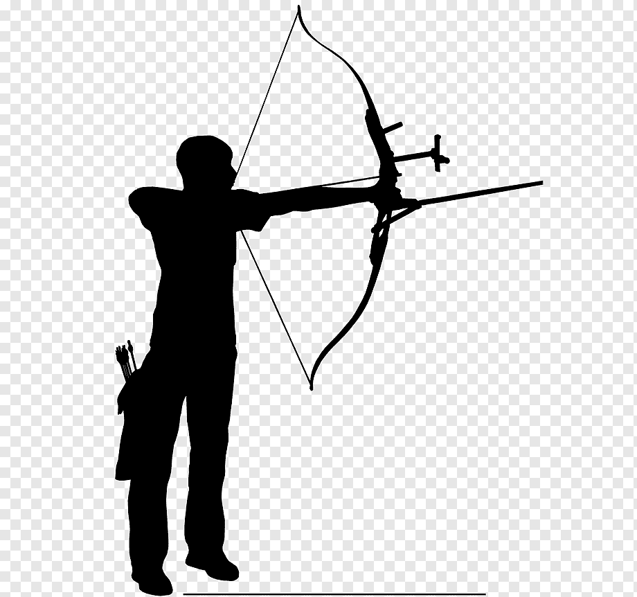 Силуэт стрелка из лука