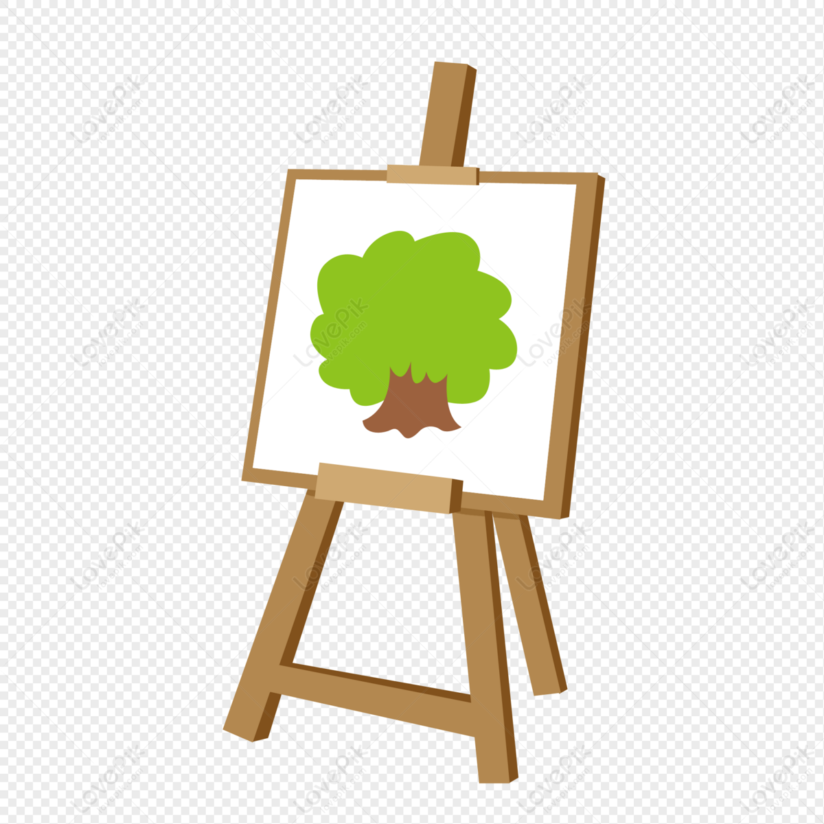 Мольберт схематично