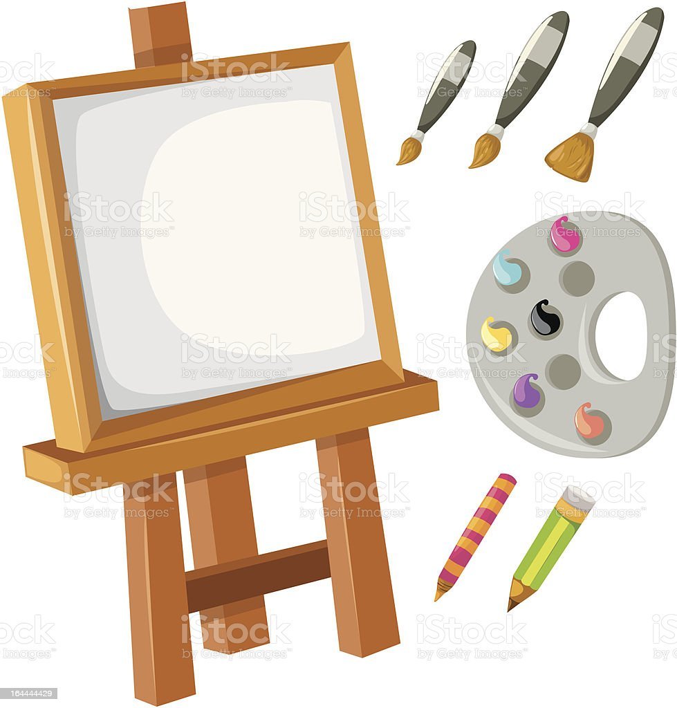 Предметы для художника нарисованные