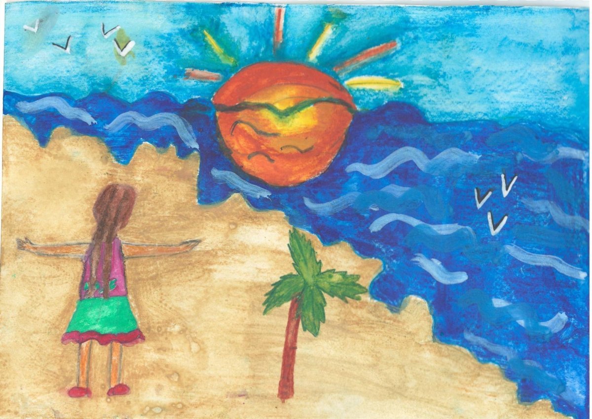 Летние рисунки легкие