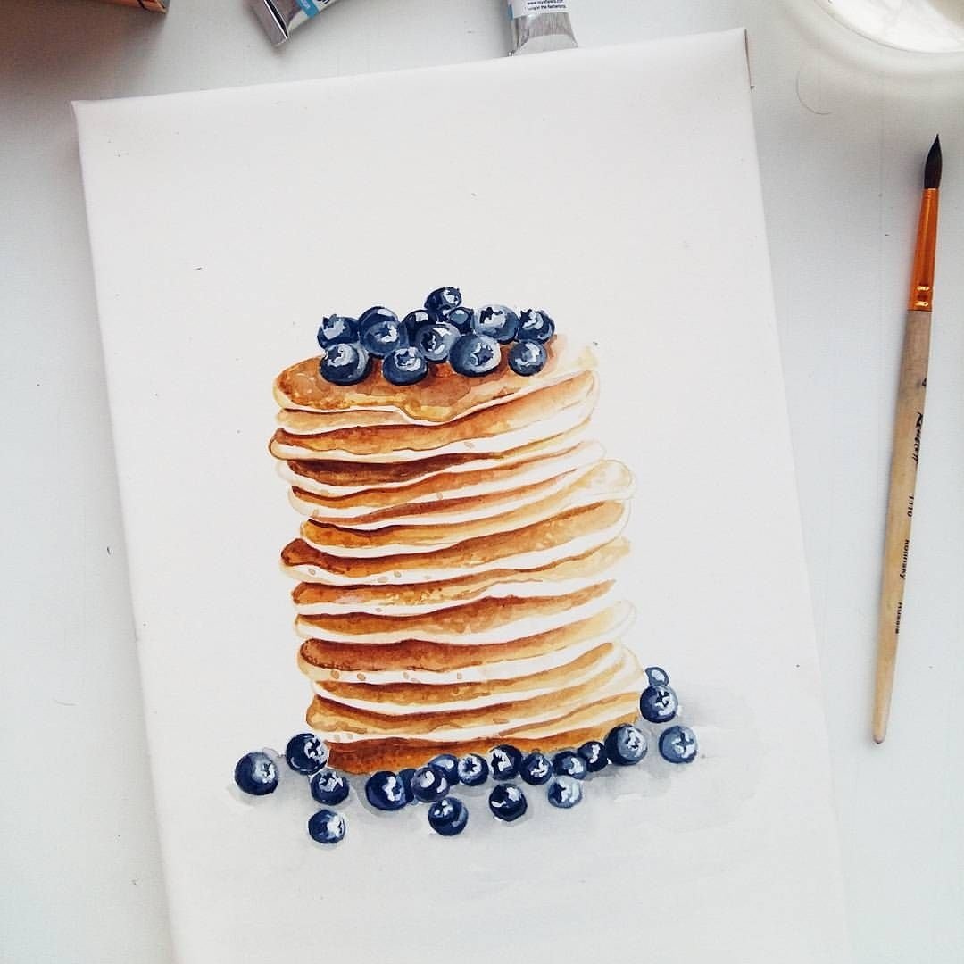 Блины скетч маркерами