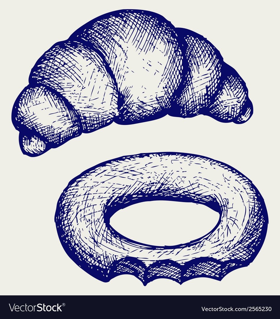 Бублики на тарелке