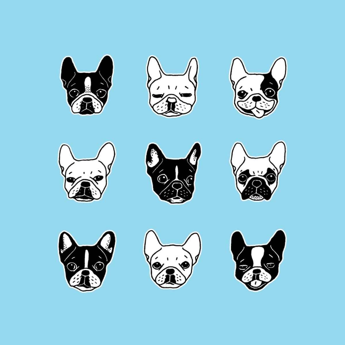 Французский бульдог логотип