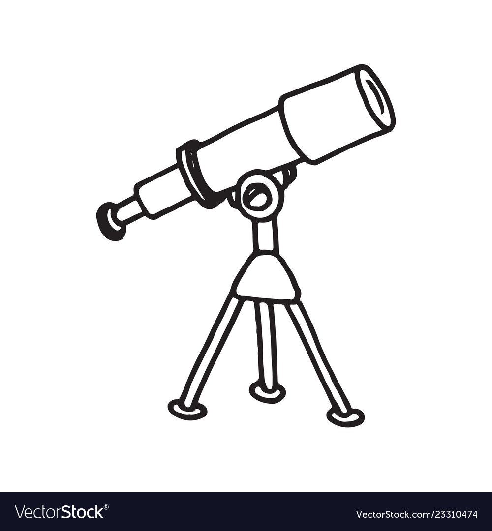 Телескоп нарисовать