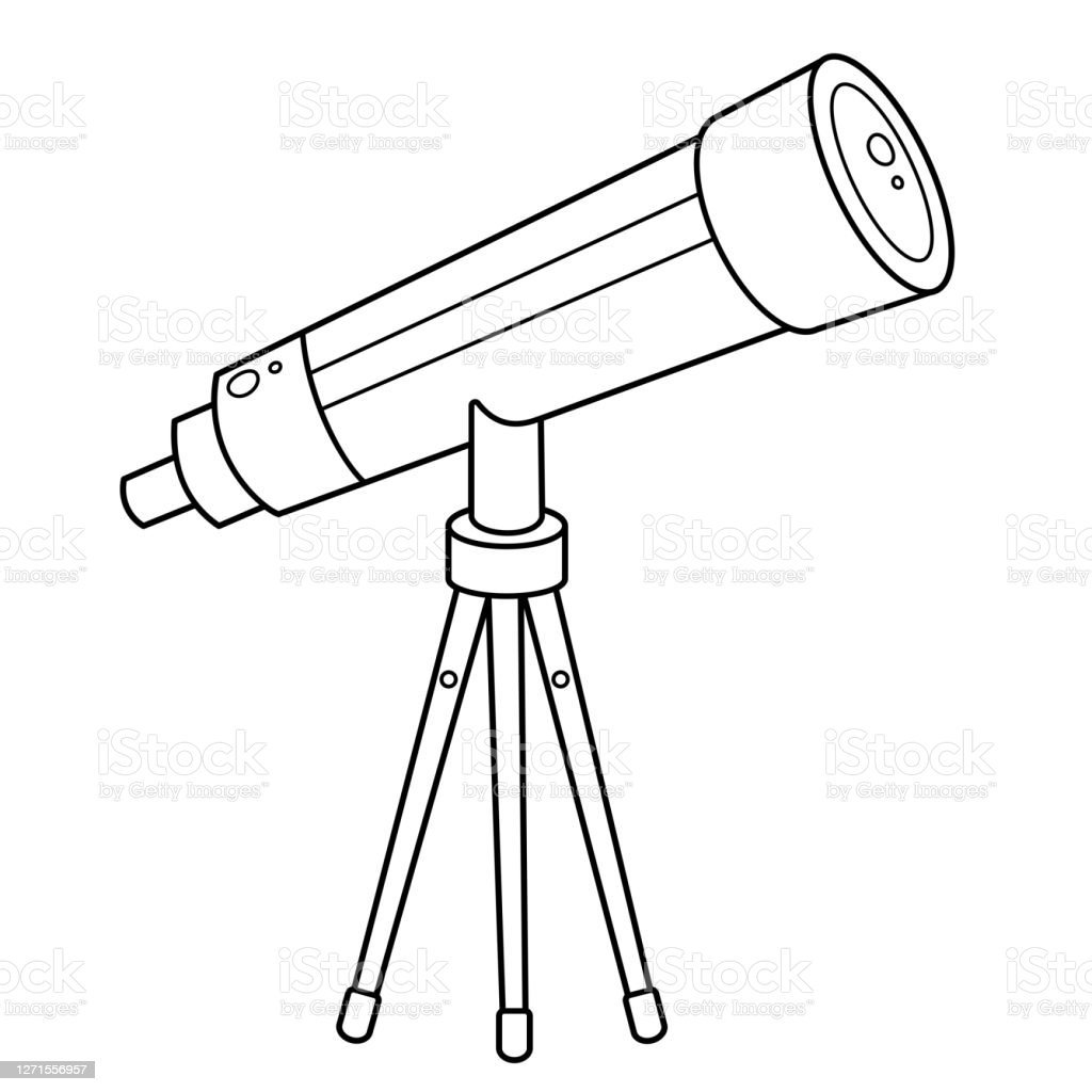 Телескоп раскраска для детей