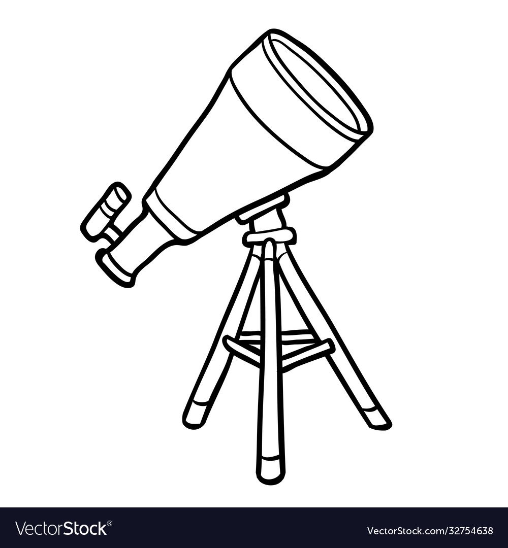 Телескоп раскраска для детей