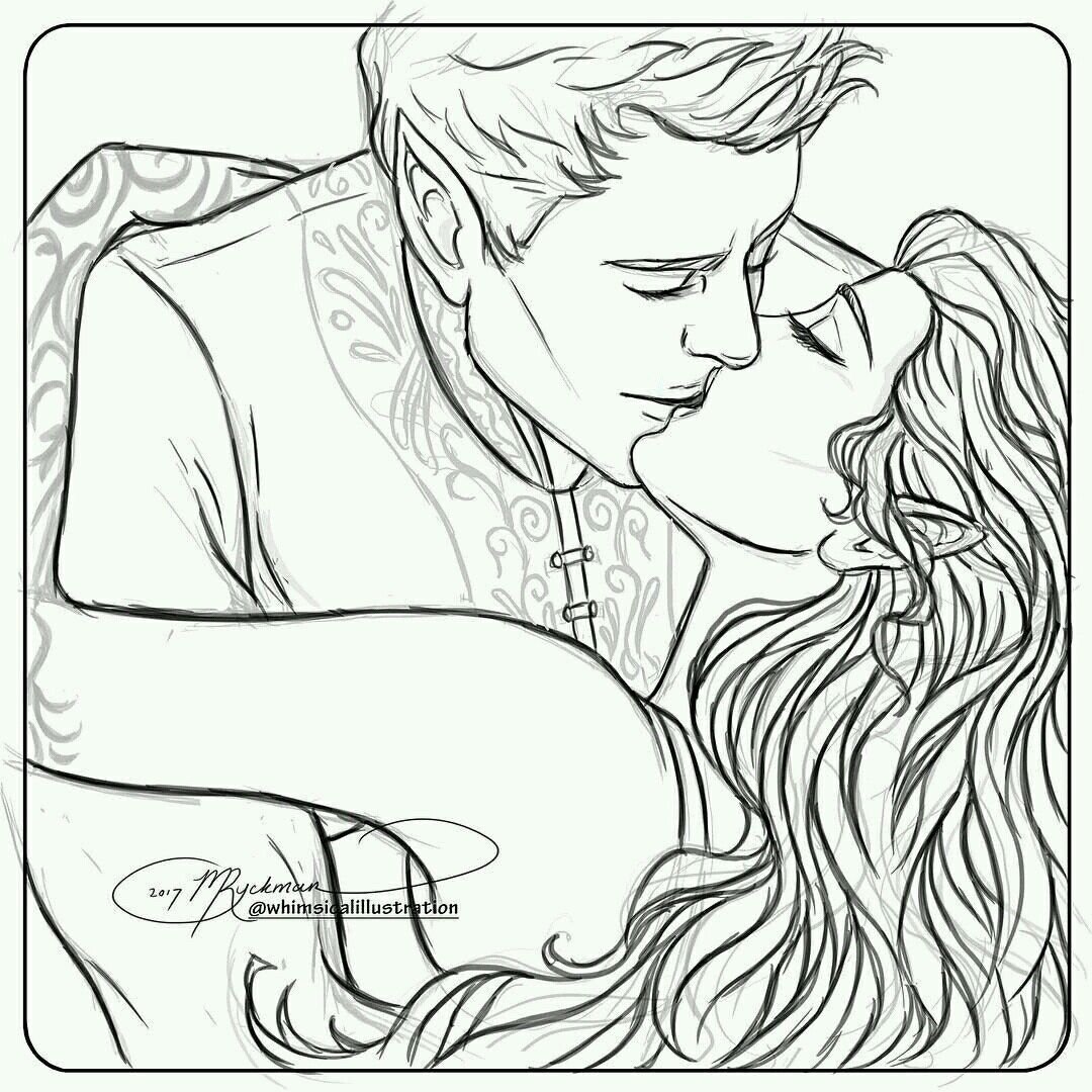 Раскраска Сара Дж Маас