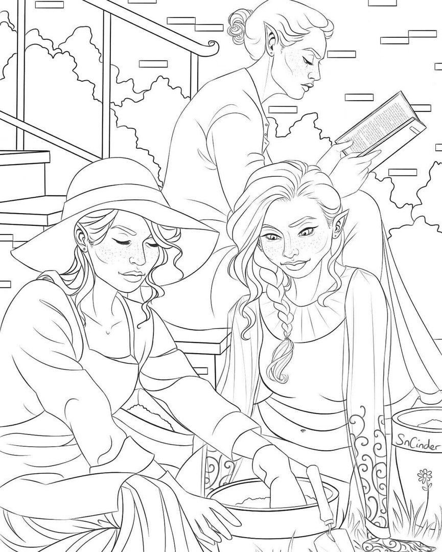 Раскраска Сара Маас