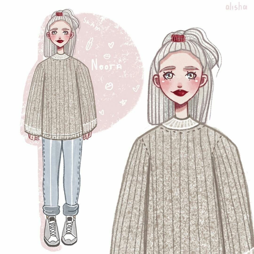 Оверсайз одежда рисунок