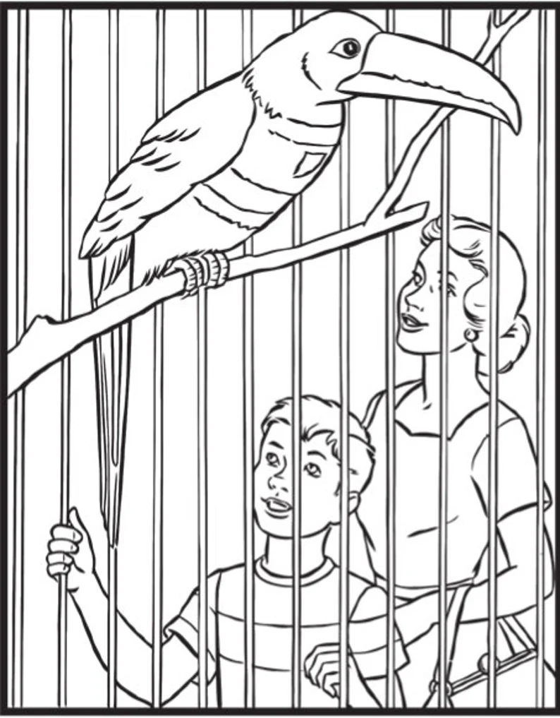 Раскраска для малышей. Зоопарк