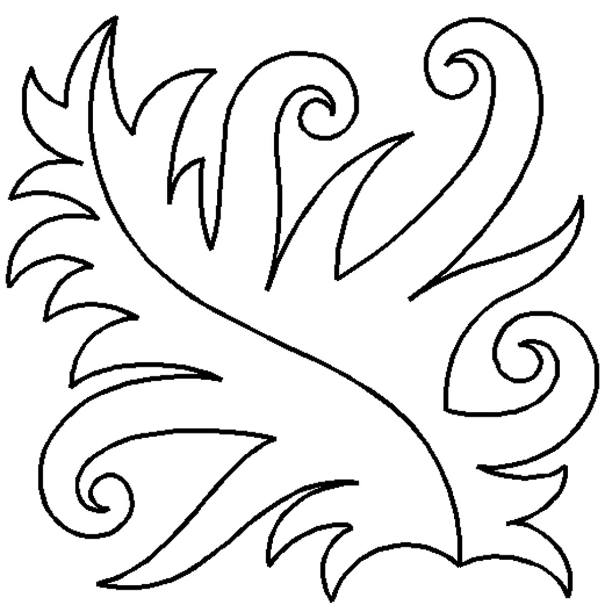 Трафарет "зимний узор"