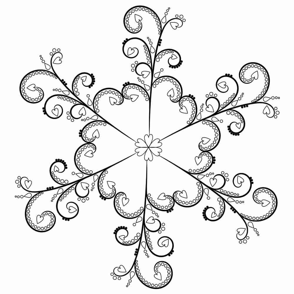 Снежинка рисунок