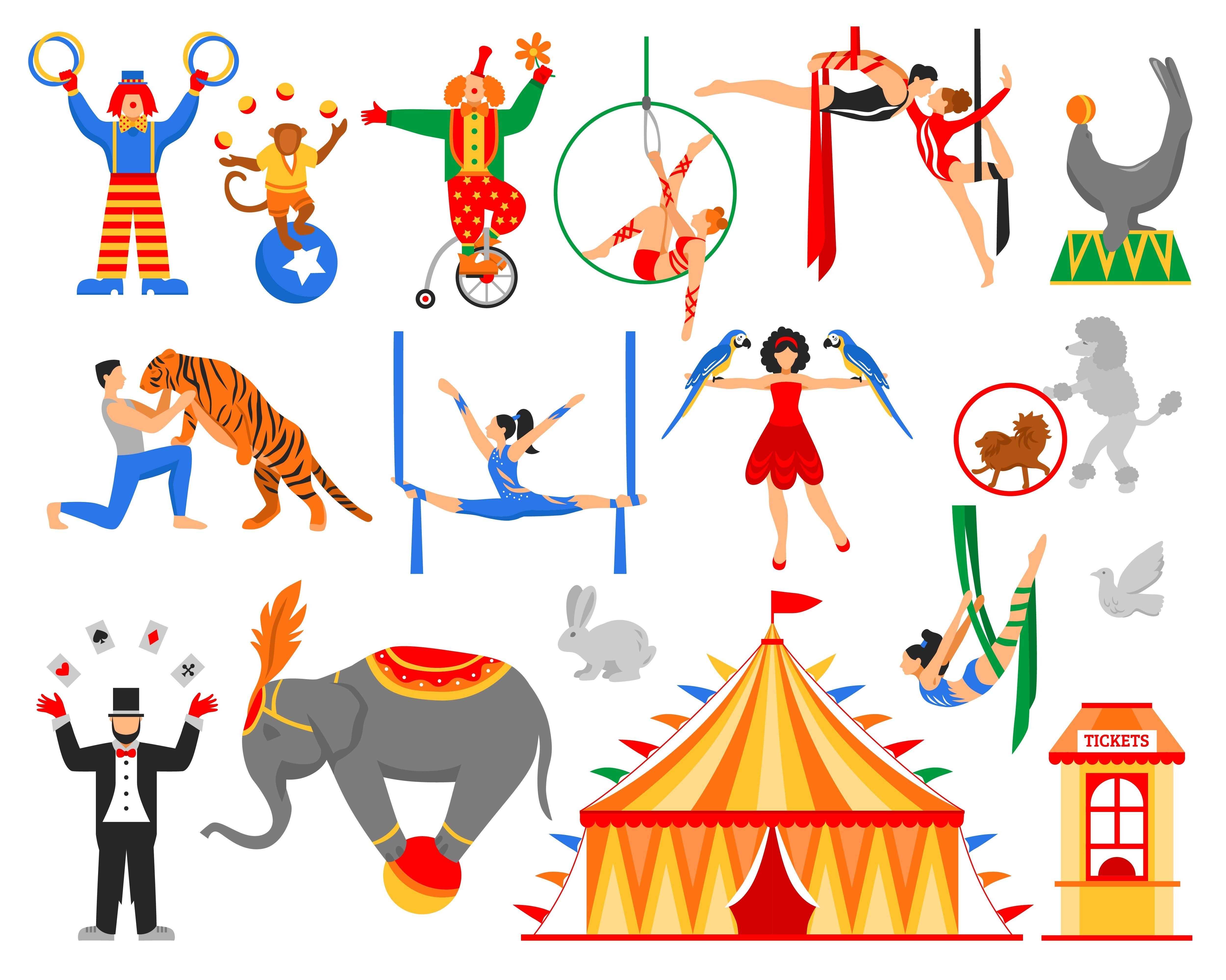 Игры на тему цирк. Цирк иллюстрации для детей. Персонажи цирка. Цирк картинки для детей. Цирковое представление для детей.