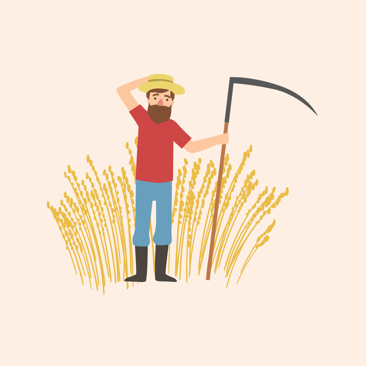 Коса для травы мультяшная