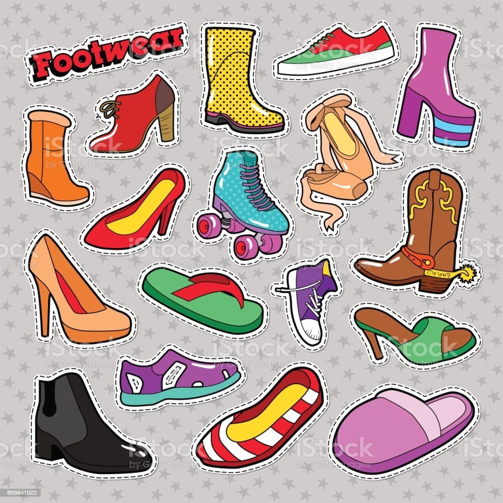 Наклейки на ботинках