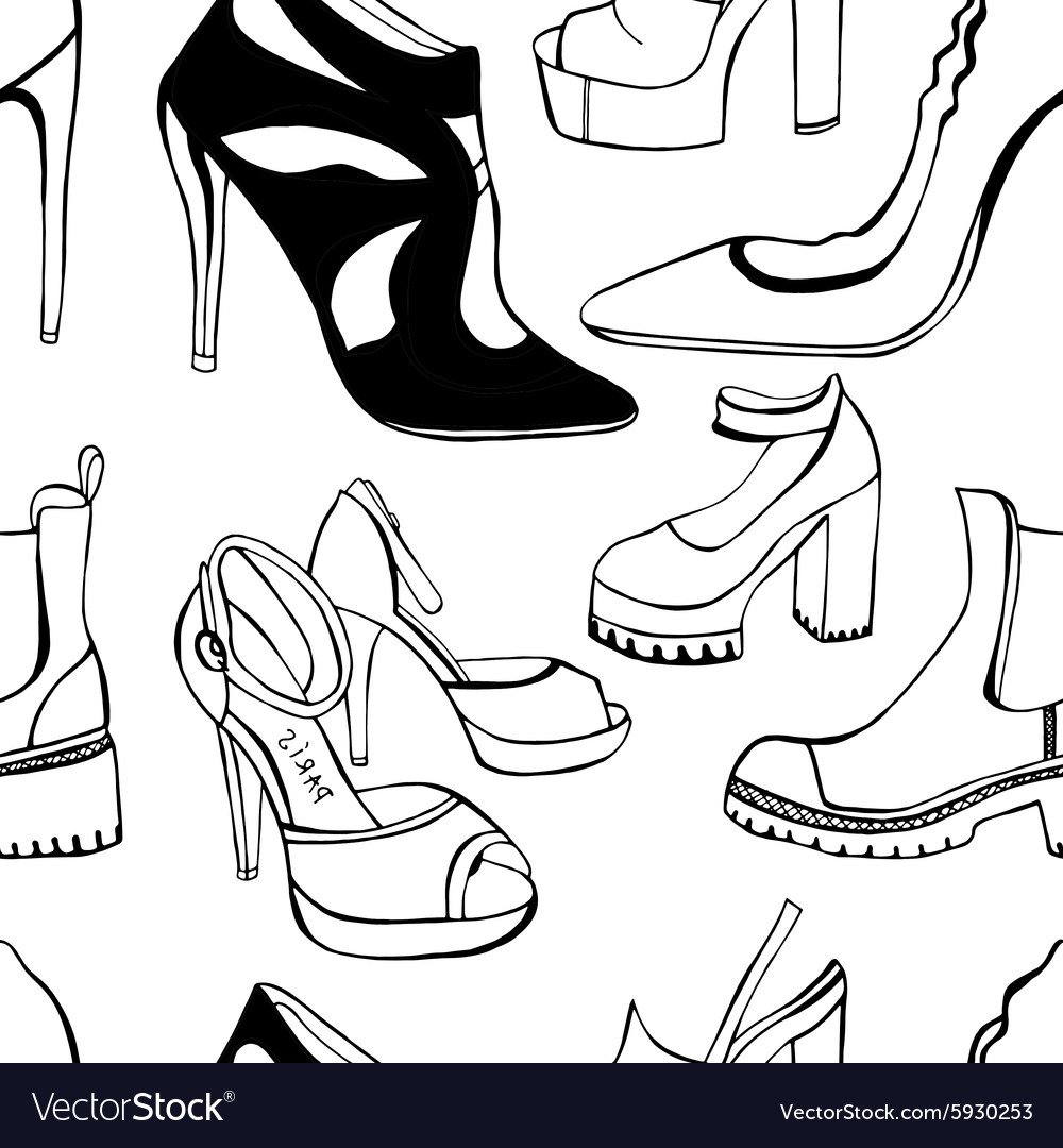 Эскиз обуви женской