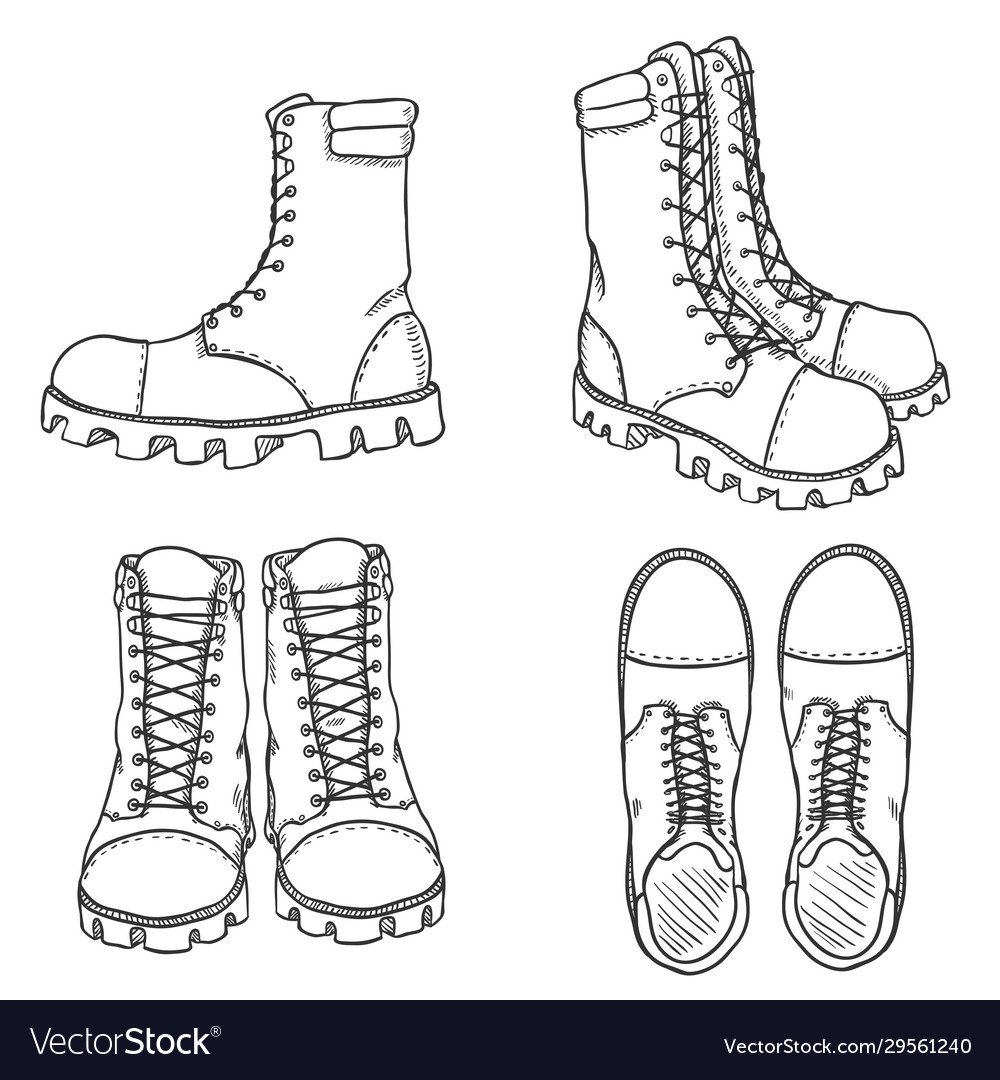 Берцы для рисования