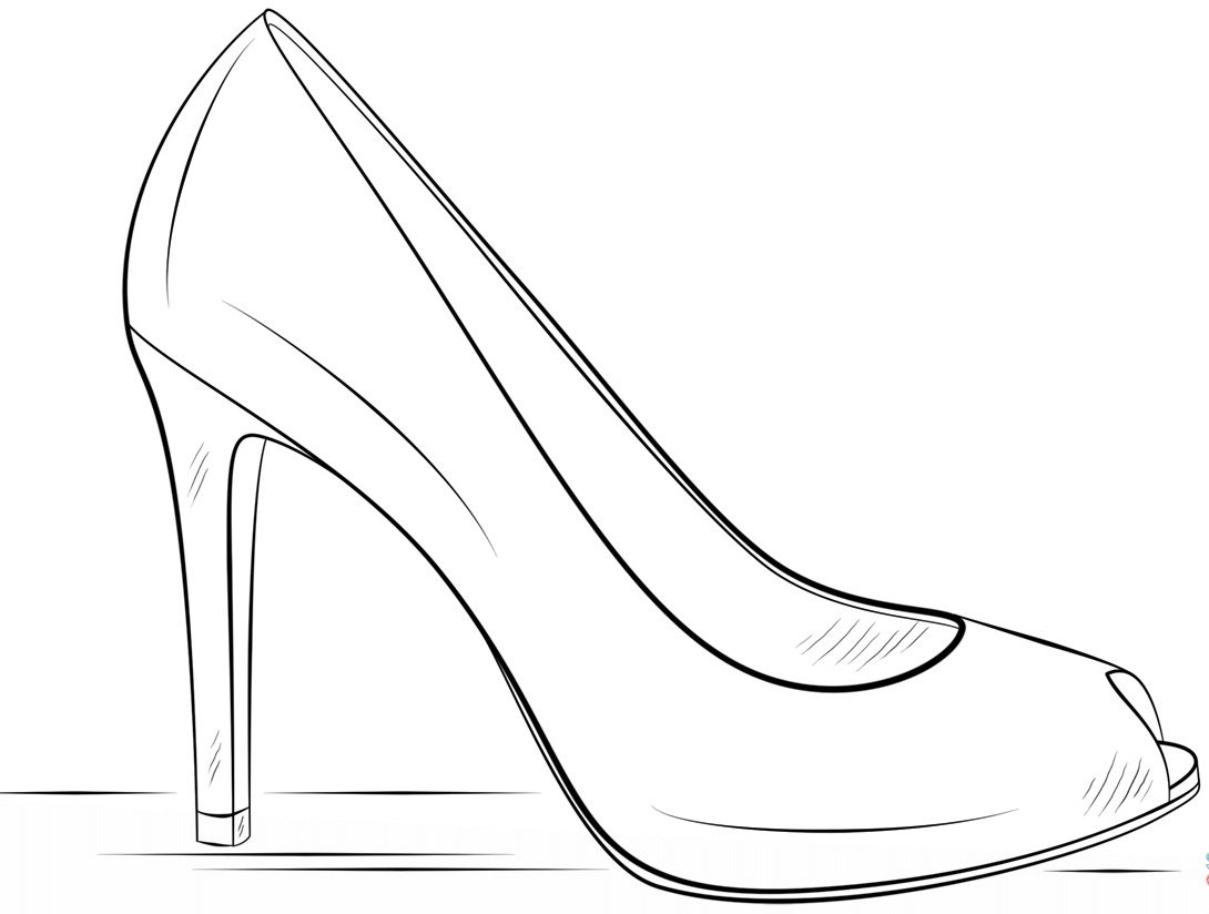 Раскраска туфли