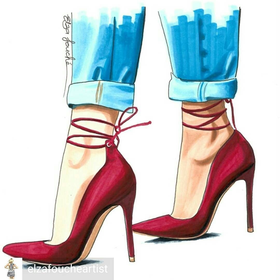 Туфли скетчинг