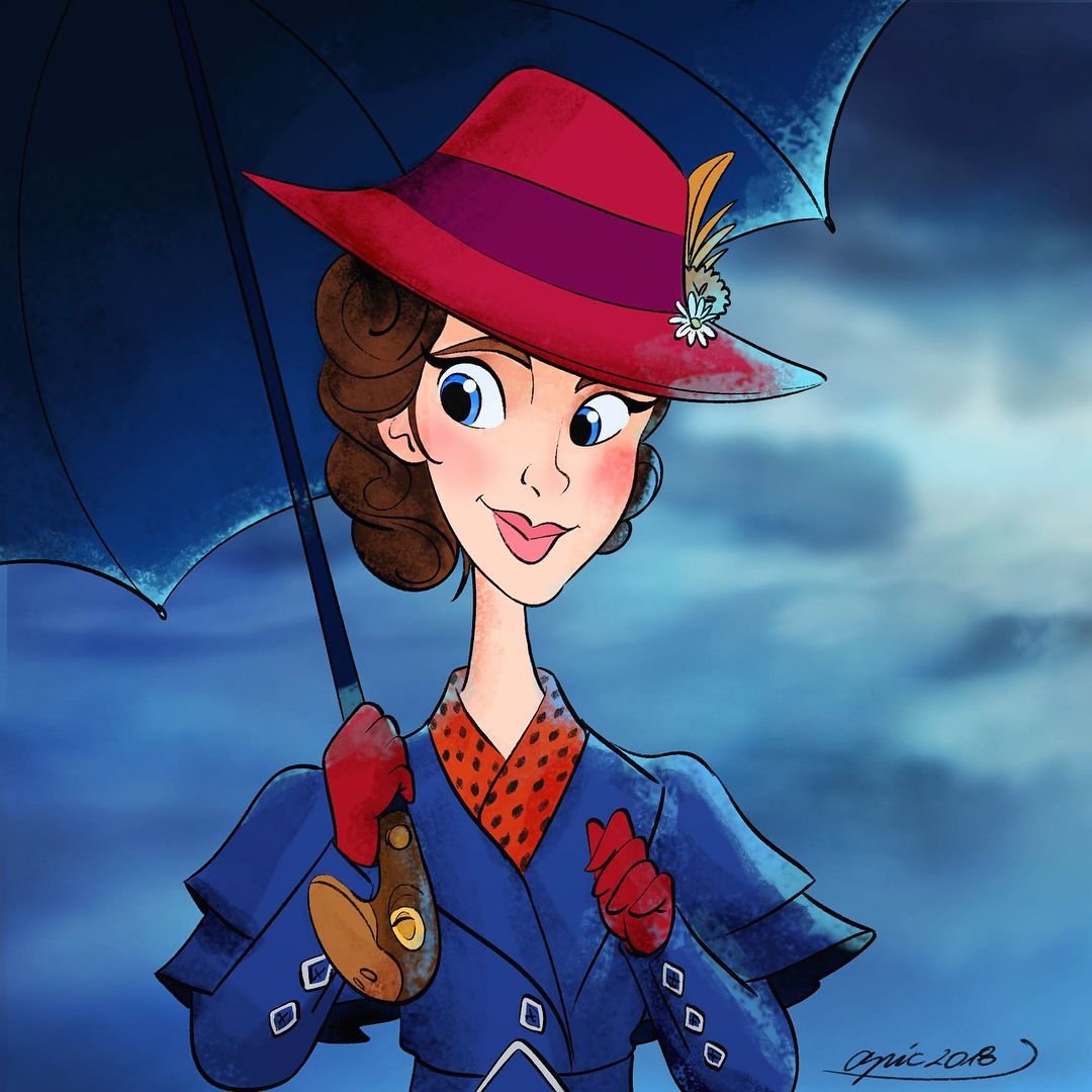 Мэри поппинс рисунок - 79 фото