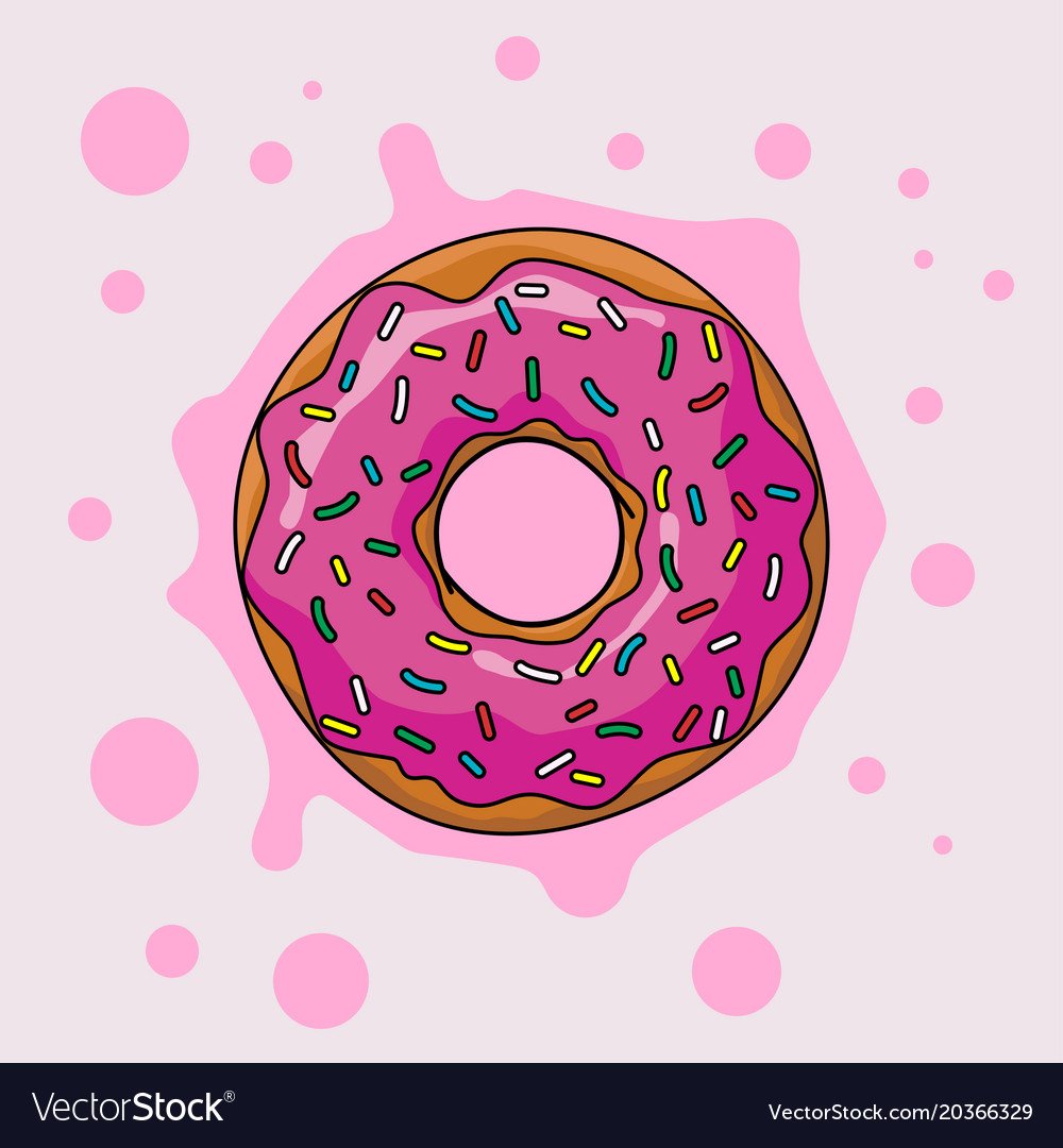 Пончик в иллюстраторе