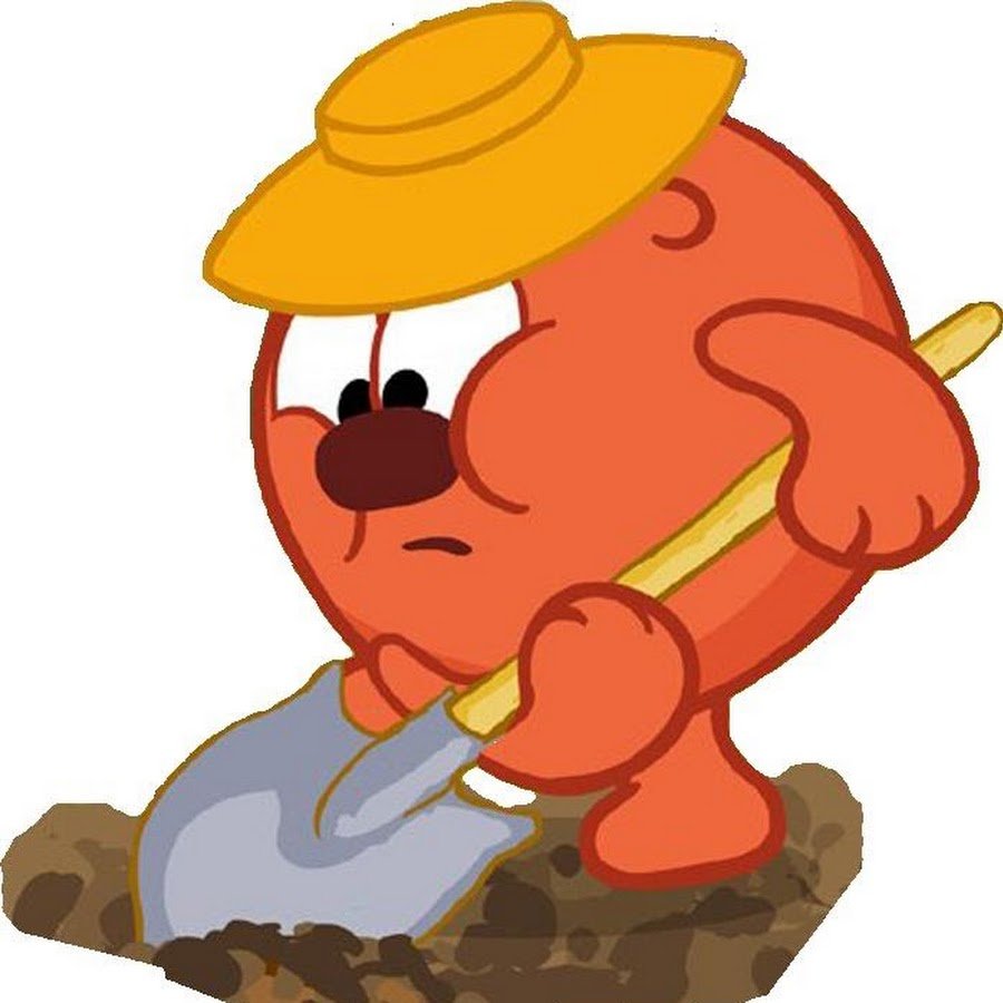 Смешарики раскраска Копатыч