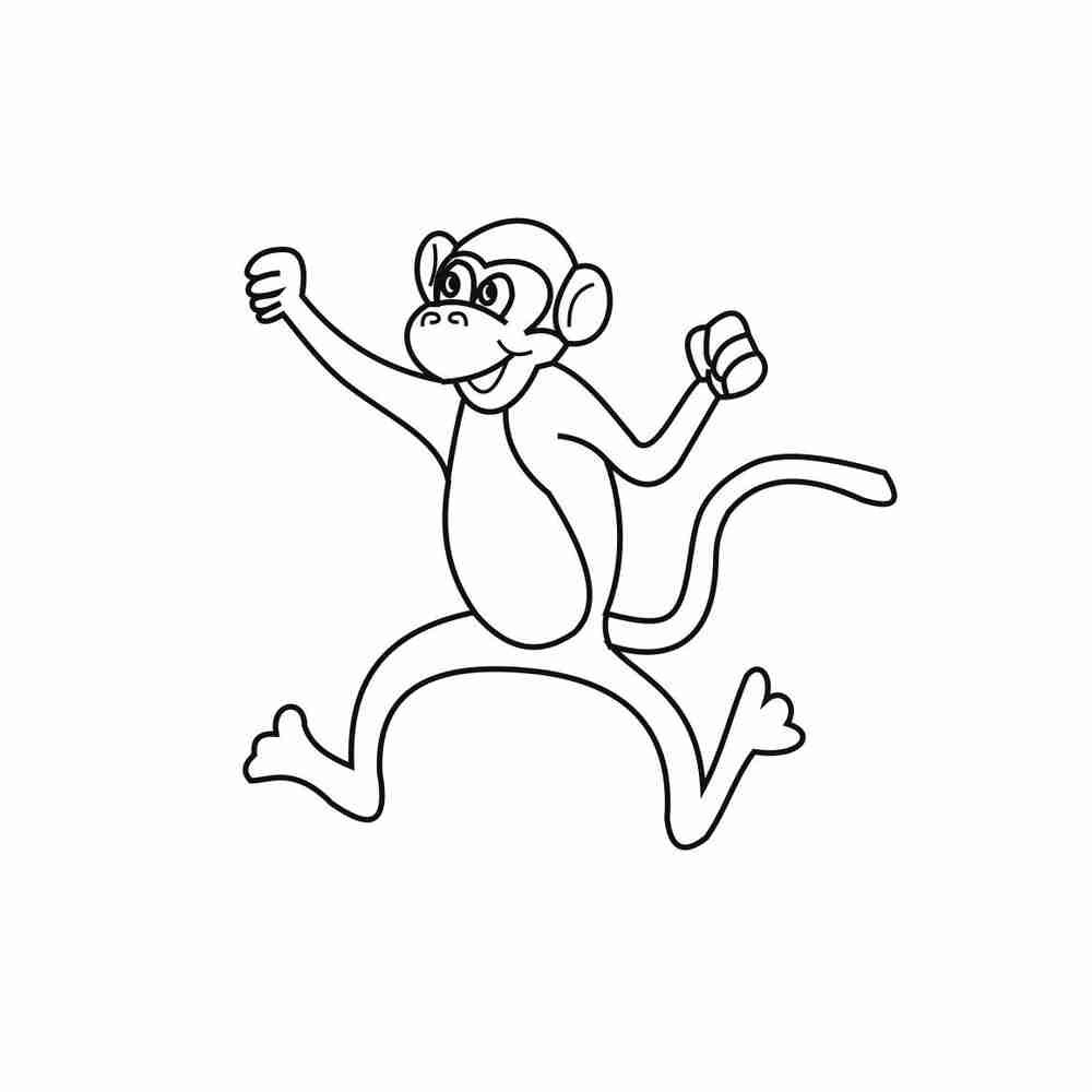 Обезьяна рисунок