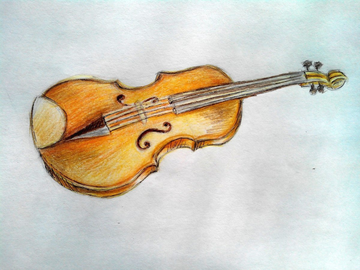 Как нарисовать Сверчка с скрипкой
