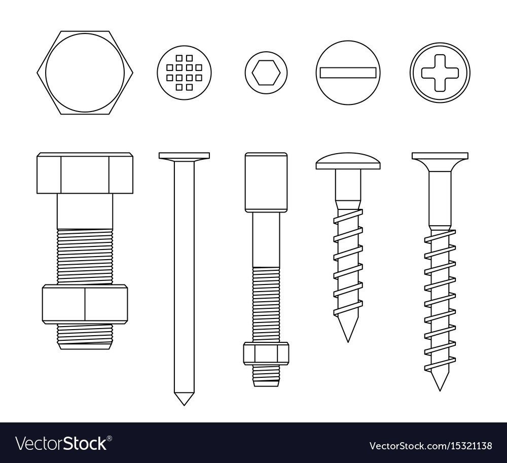 Болты винты рисунок