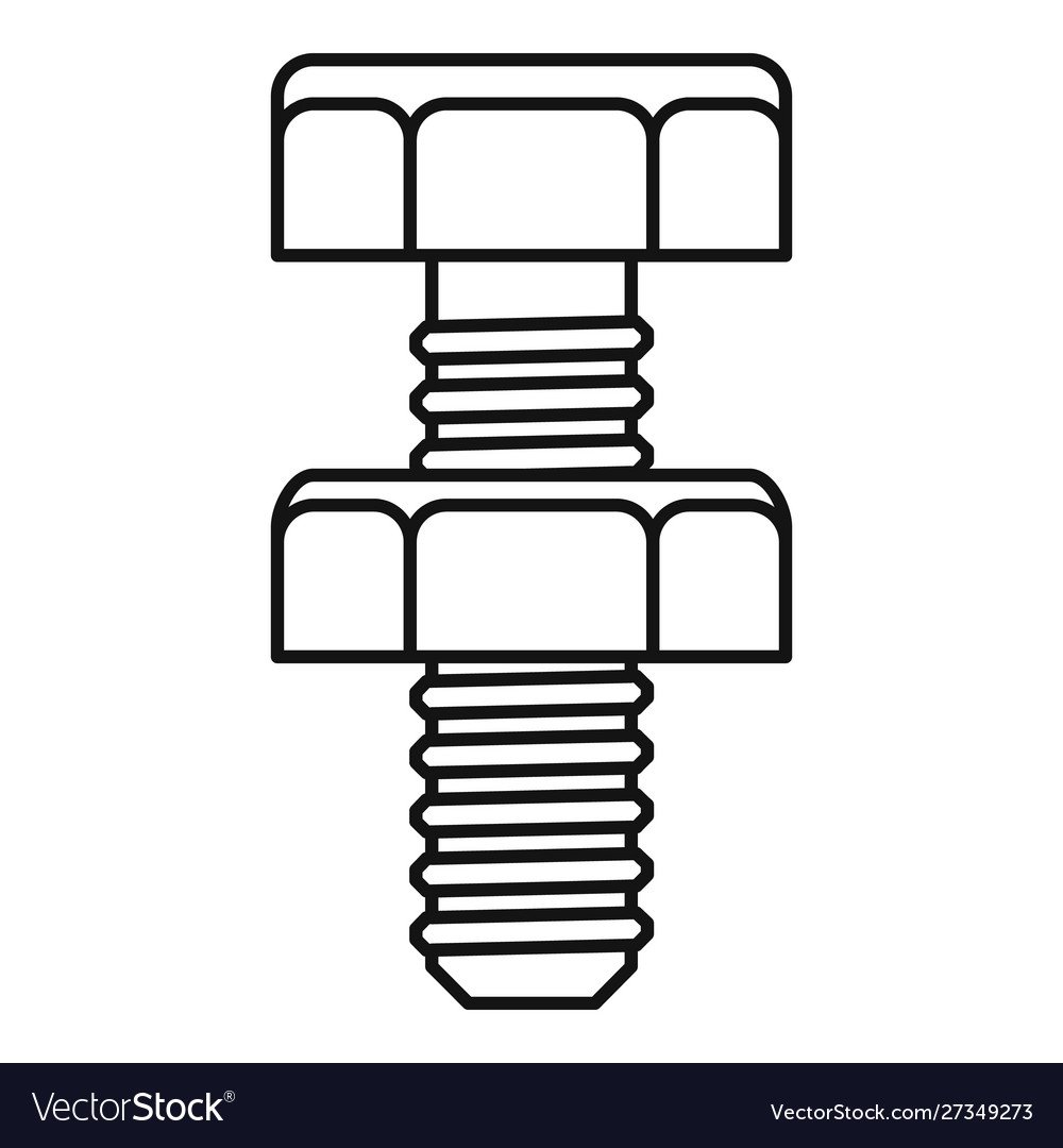 Болт схематично