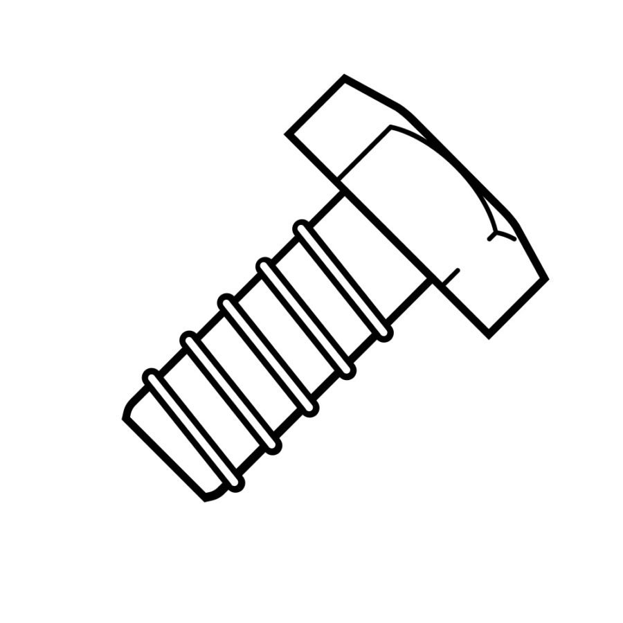 Болт контурный рисунок
