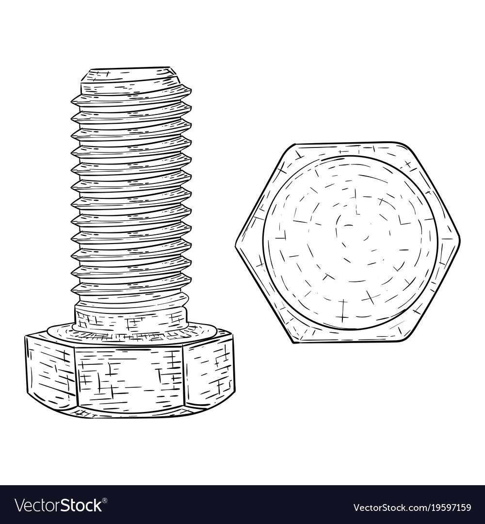 Болт рисунок