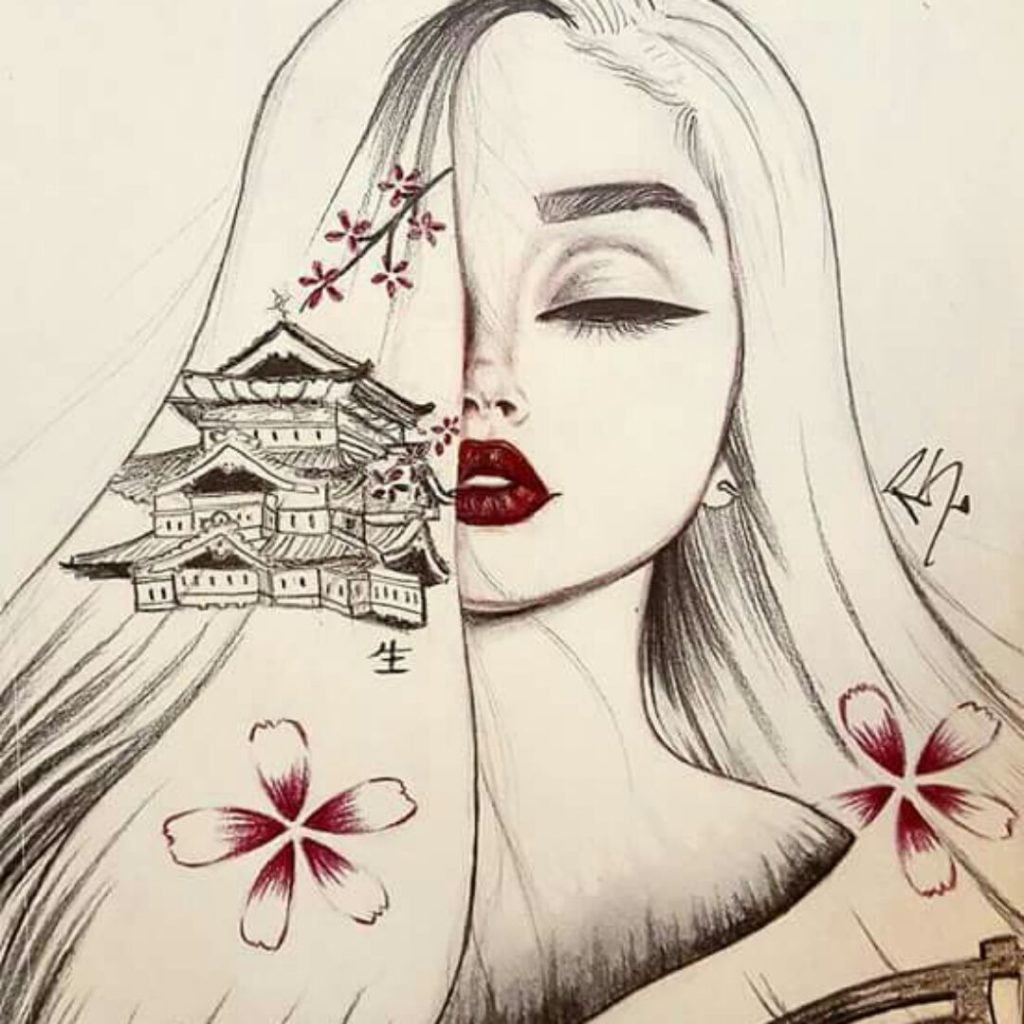 Картинки для срисовки девушки