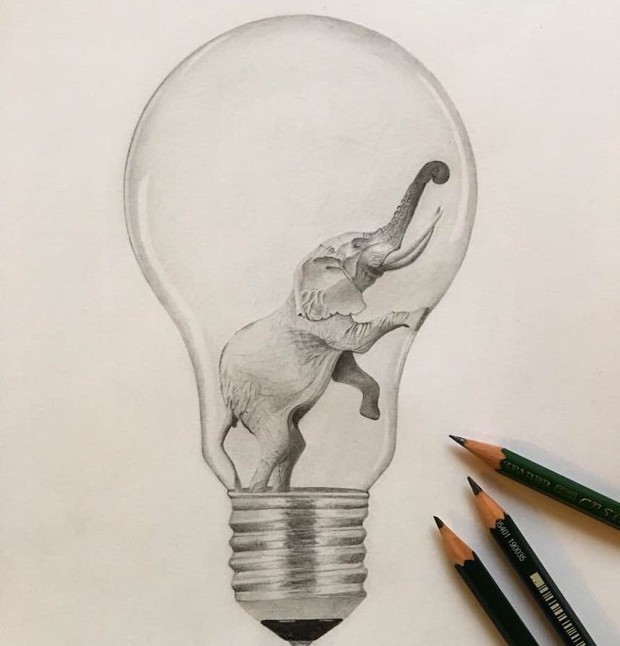 Лампочка набросок